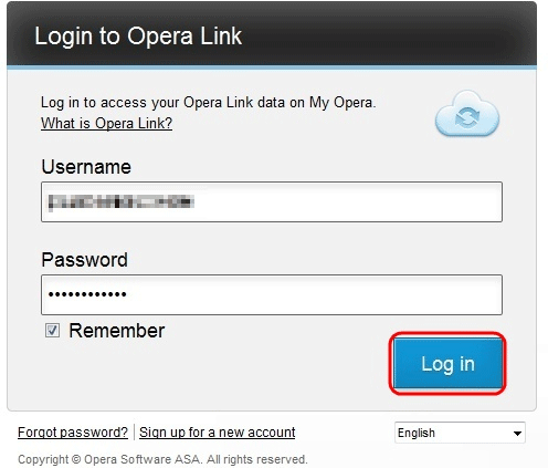 Opera Link Login